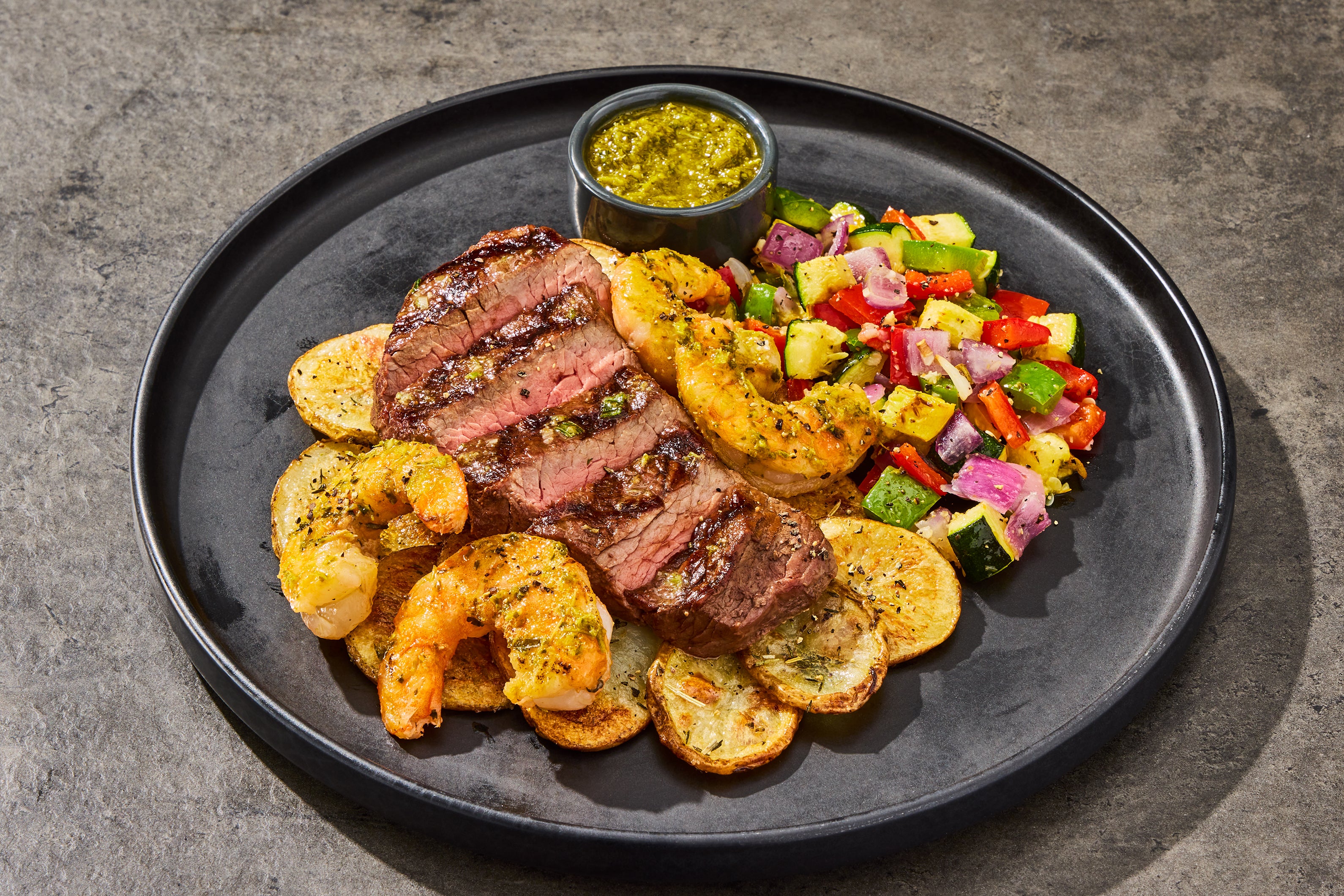 Chimichurri Filet Mignon & Shrimp