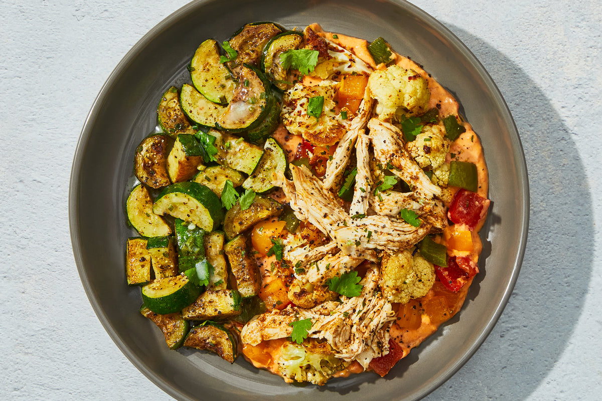 Southwest-Style Chicken & Cheesy Cauliflower