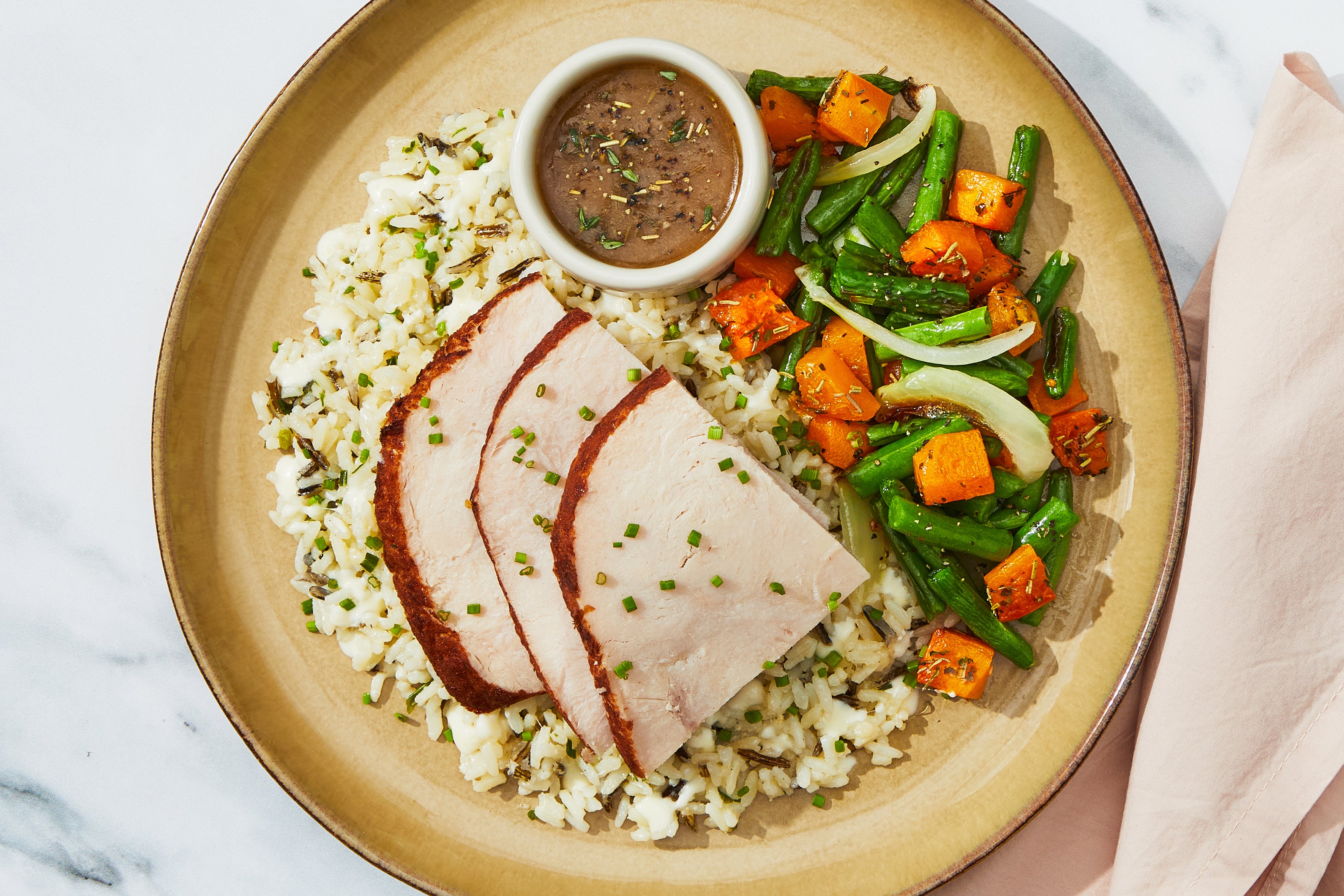 Turkey Jus Lie & Creamy Wild Rice