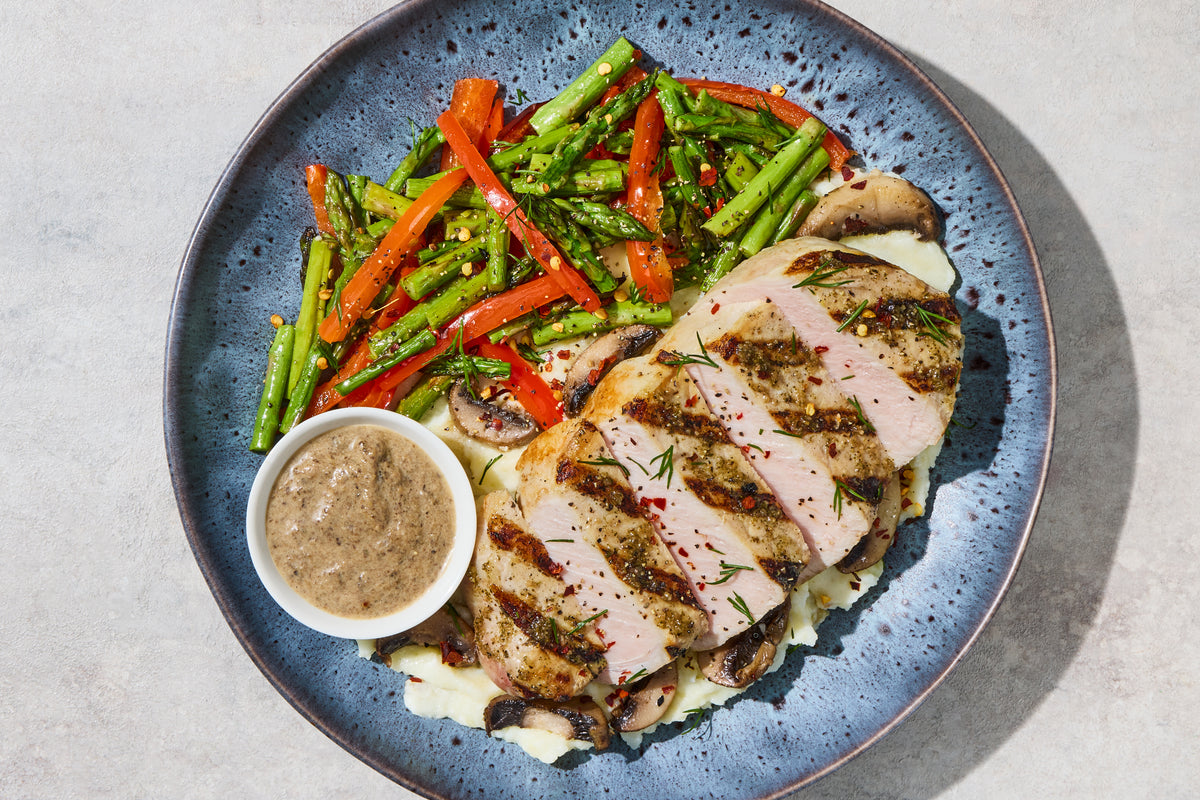 Rustic Mushroom Cream Pork Chop