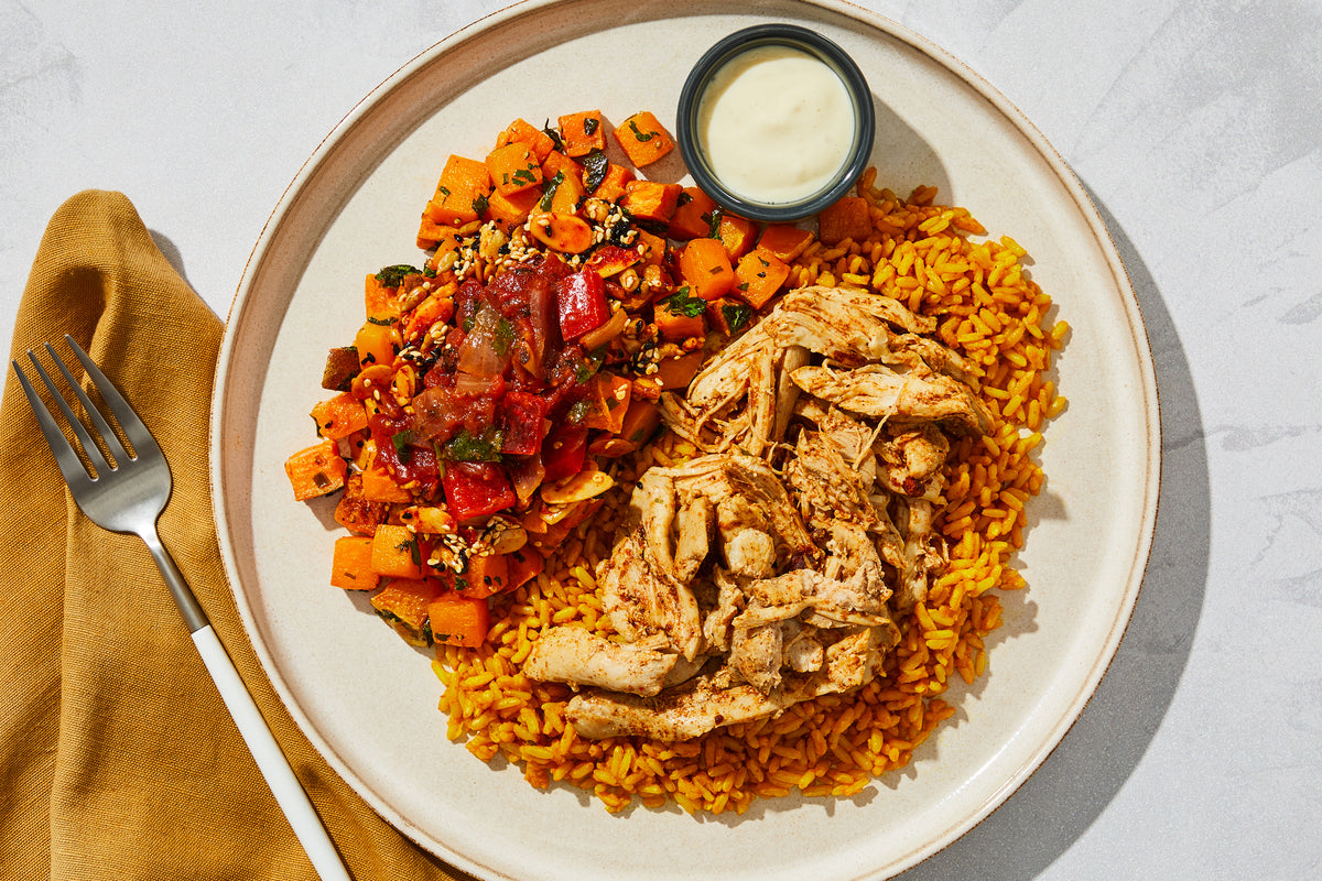Lebanese-Style Chicken & Turmeric Rice