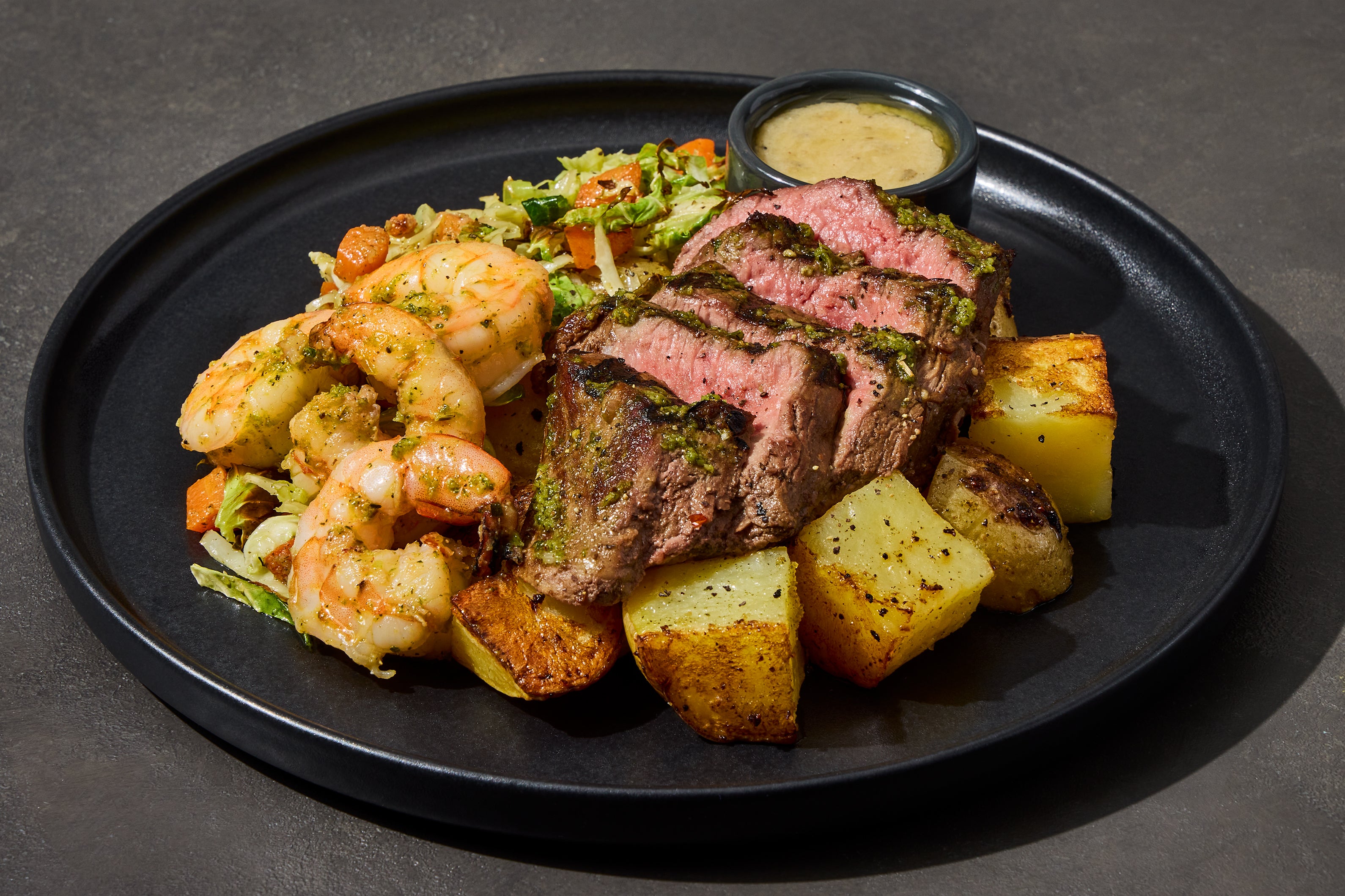 Tarragon Butter Filet Mignon & Shrimp