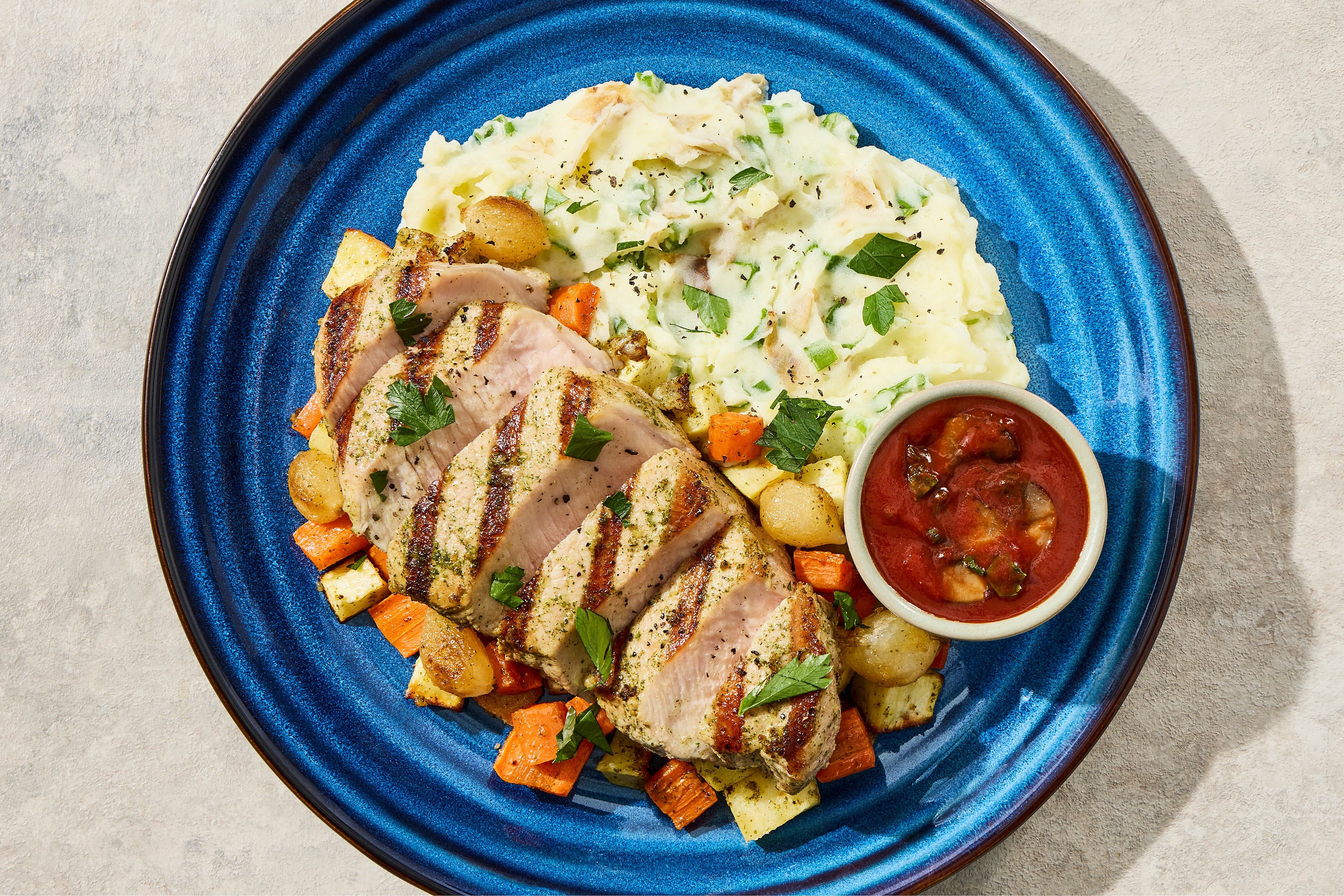 French-Style Chasseur Pork Chop