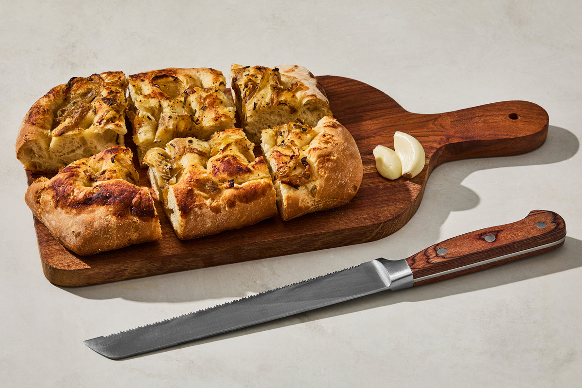 Roasted Garlic & Onion Focaccia