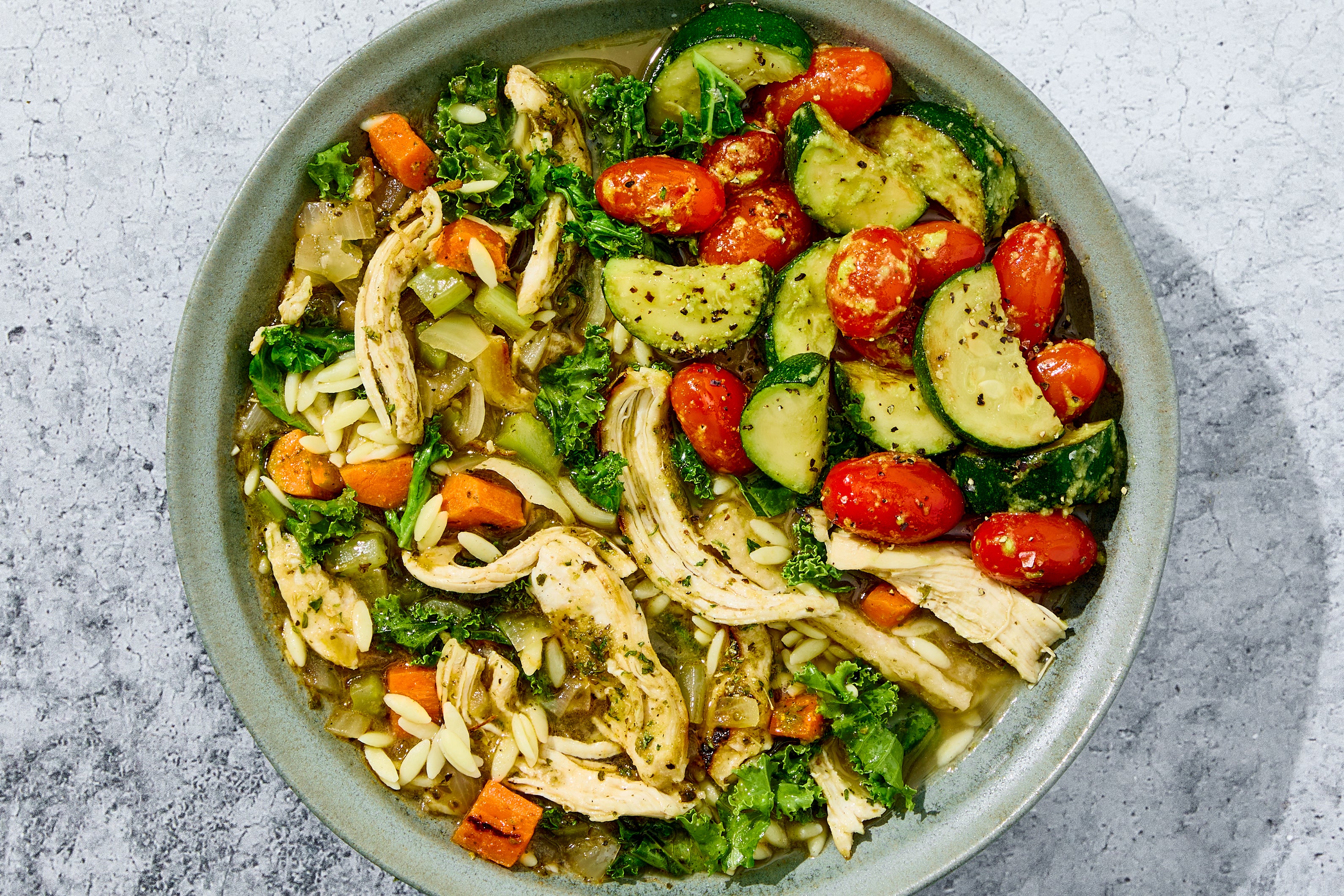 Sicilian-Style Chicken & Orzo