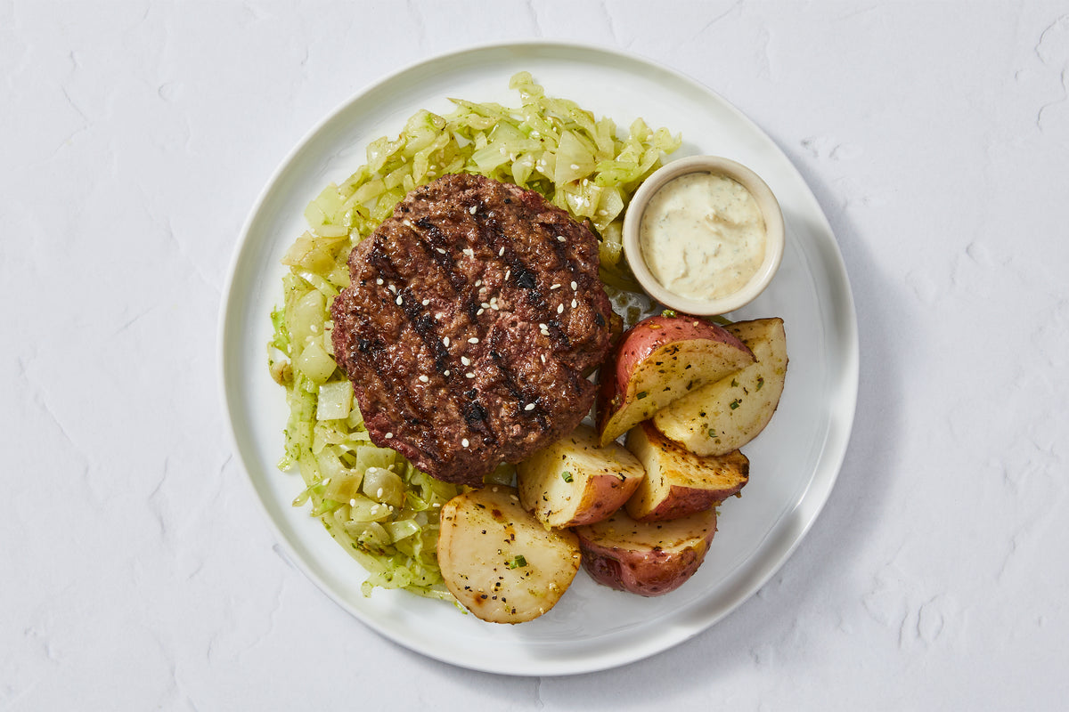 Creamy Mustard Dill Burger