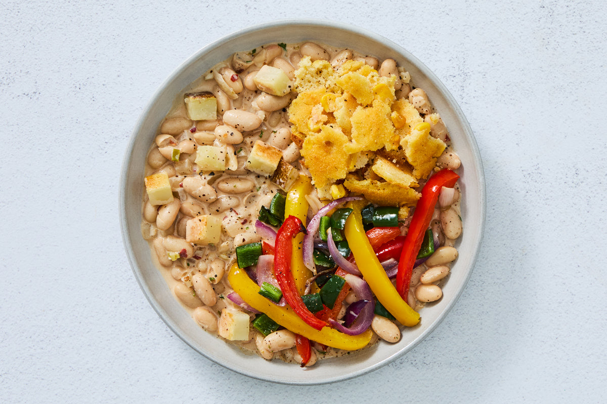 Poblano, Potato & White Bean Stew