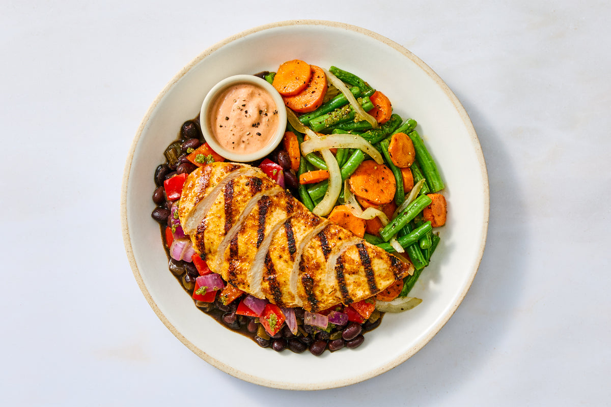 Smoky Chicken & Hatch Chile Black Beans