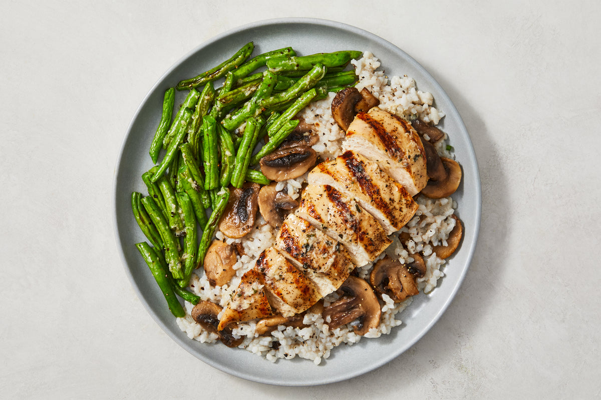 Truffle Butter Chicken & Mushroom Risotto