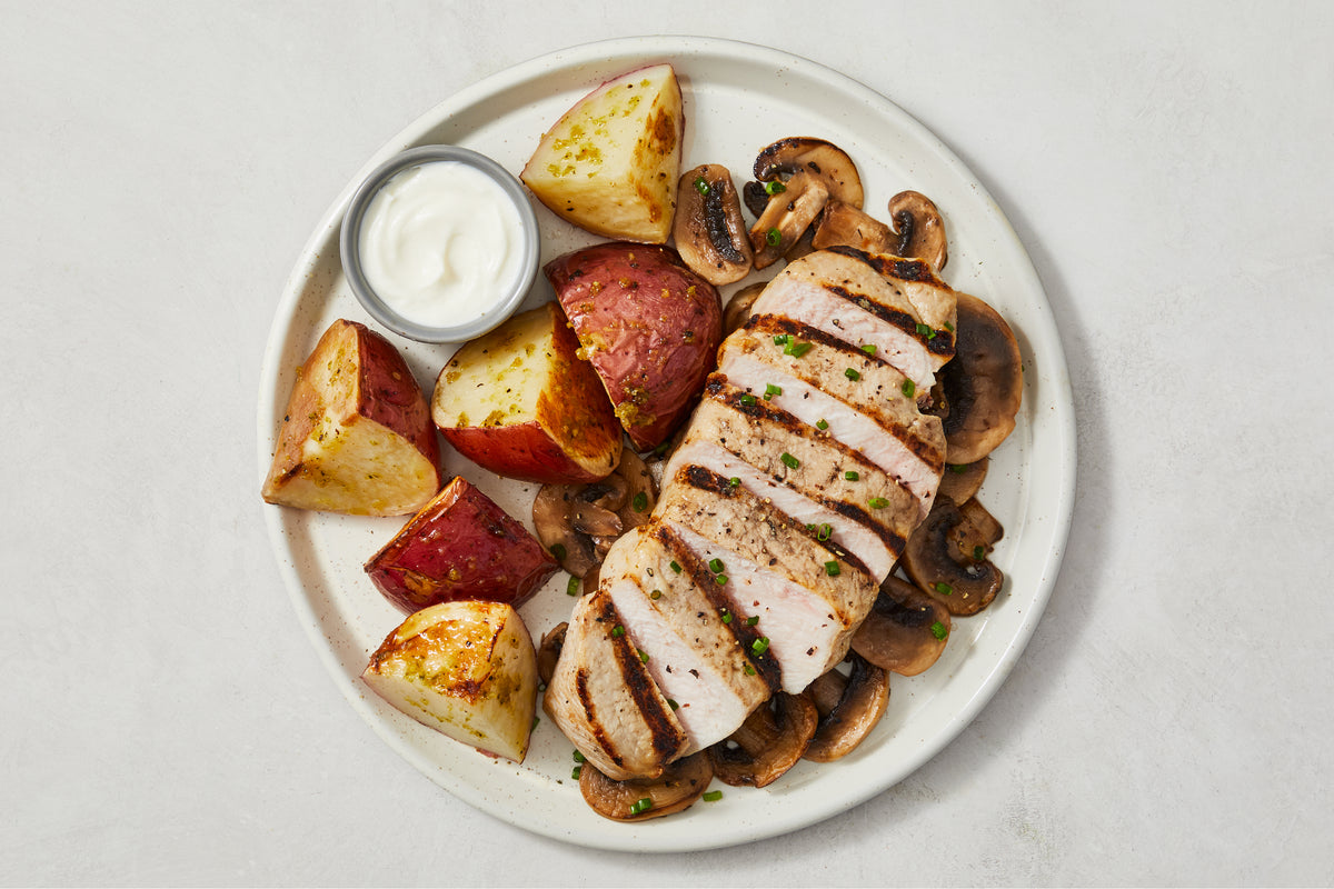 Truffle Mushroom Pork Chop