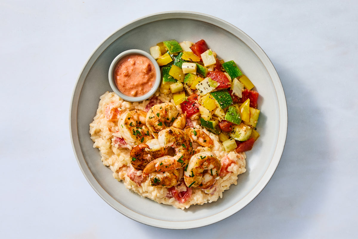 Creamy Tomato Shrimp Risotto