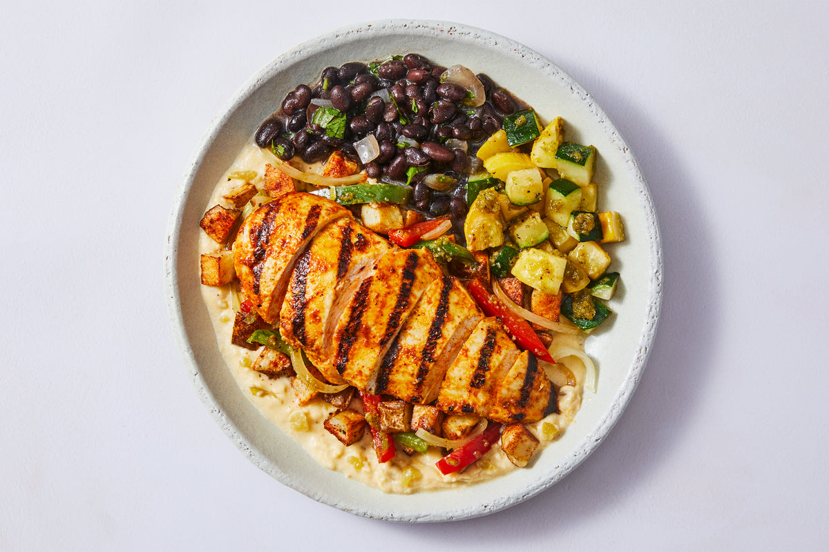 Santa Fe-Style Potato, Chicken & Pepper Bowl