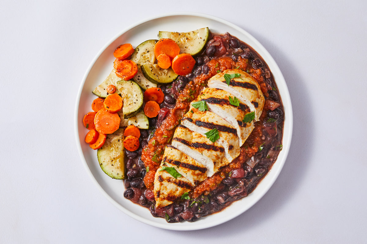Smashed Black Bean Chicken