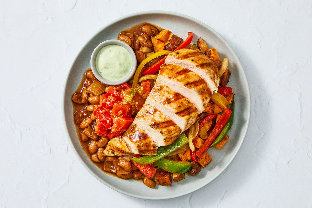 Fajita-Style Chicken & Sweet Potatoes
