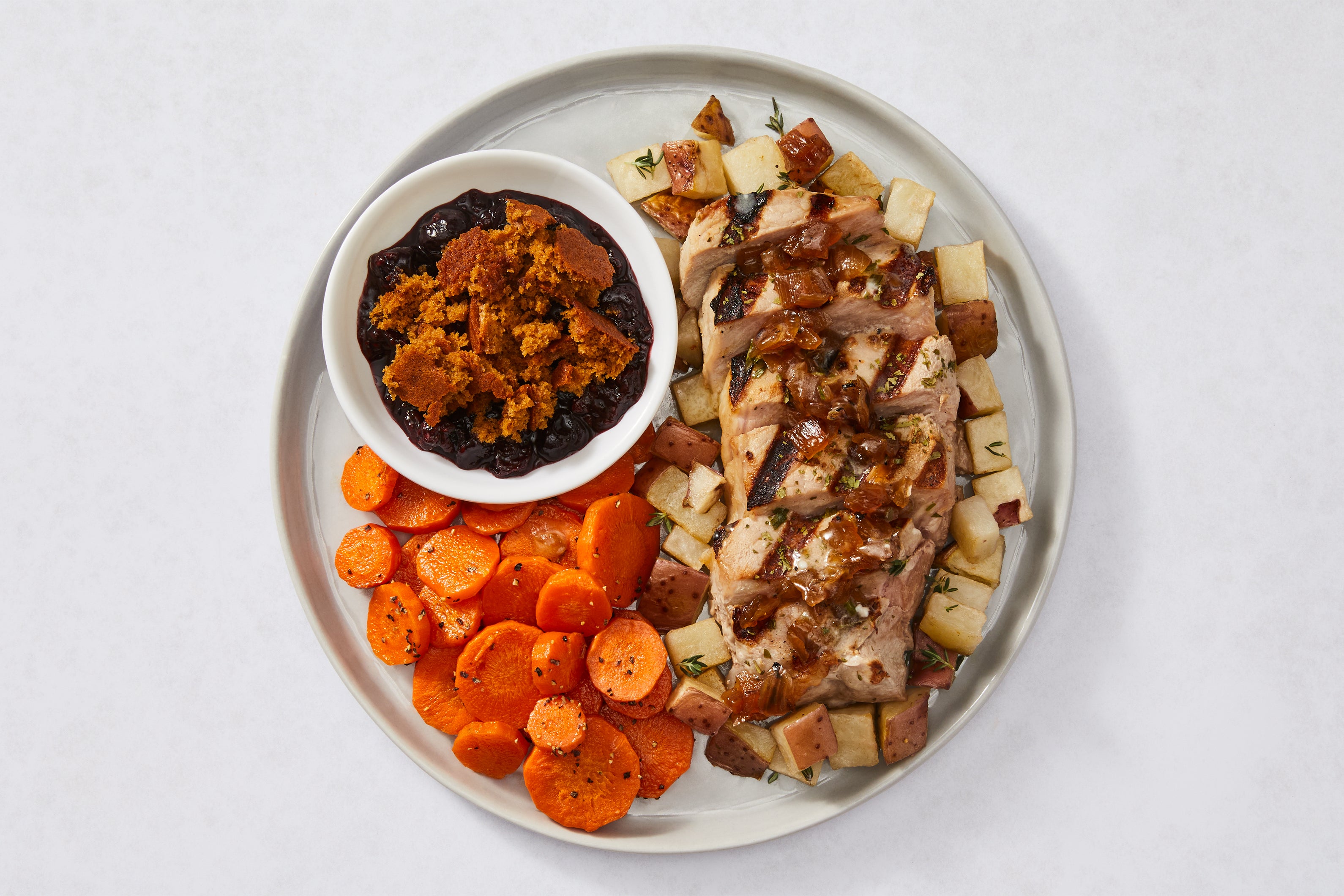 Grandma's Pork Tenderloin & Apple Crumble