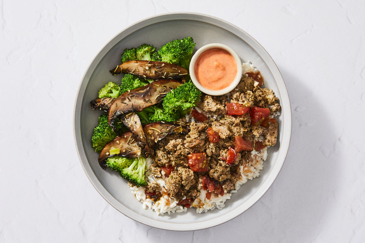 Goat Cheese & Tomato Cream Ground Turkey