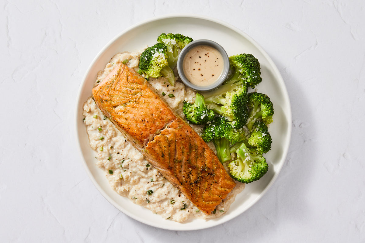Roasted Garlic Butter Salmon