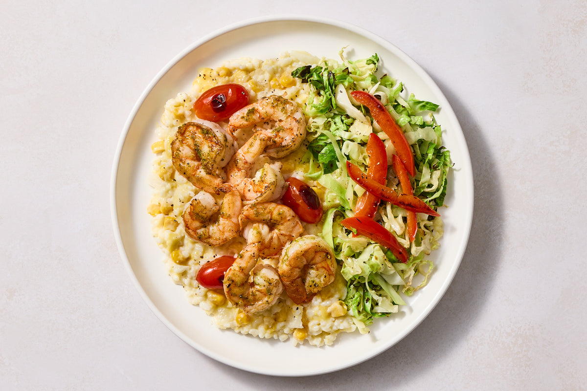Golden Corn & Shrimp Risotto