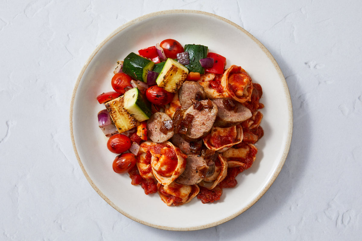 Pizzaiola Tortellini & Italian Sausage