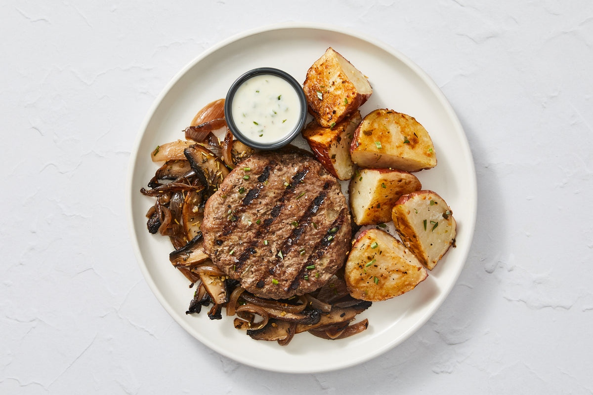 Balsamic Onion Portobello Burger