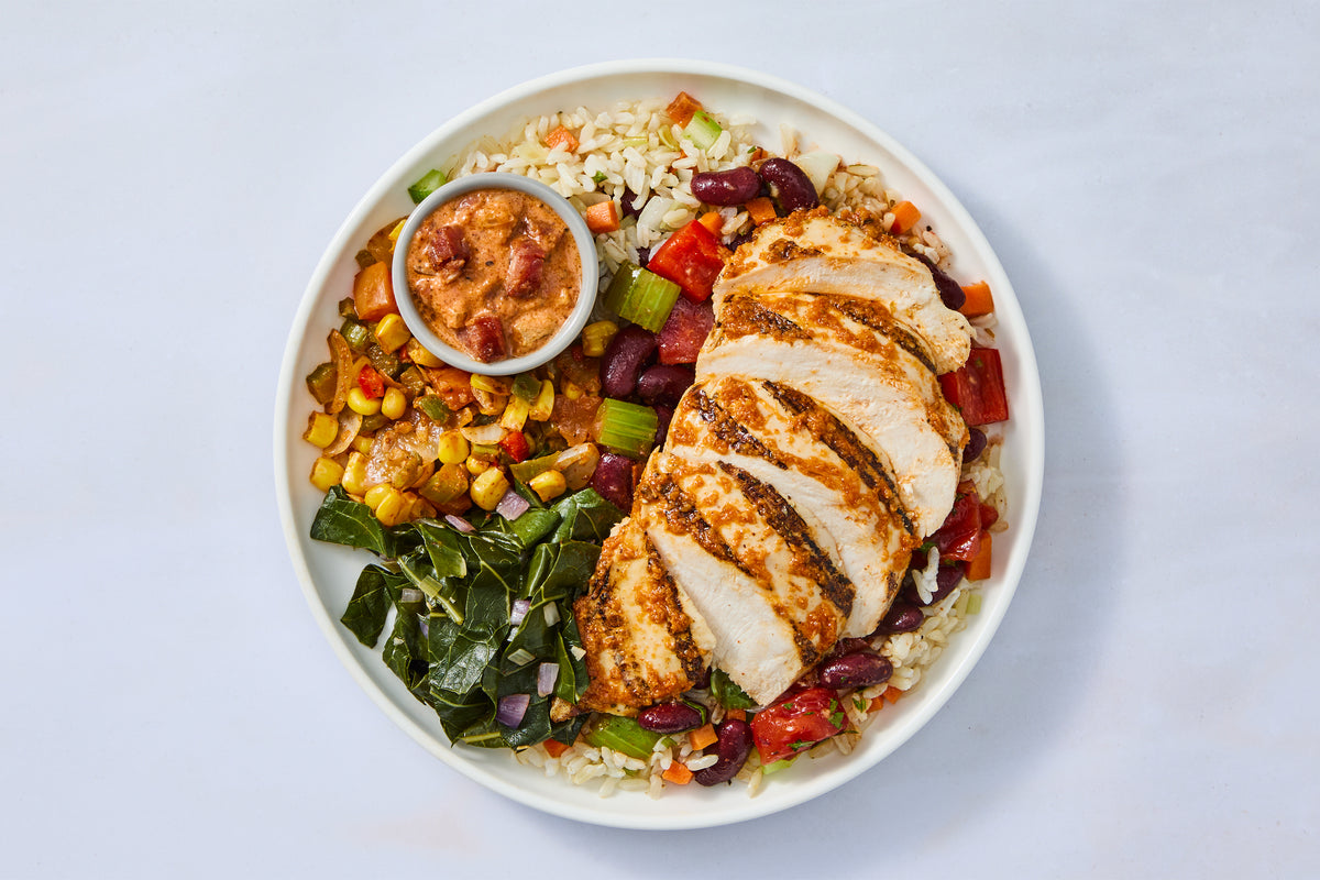 Andouille Gravy Grilled Chicken Bowl