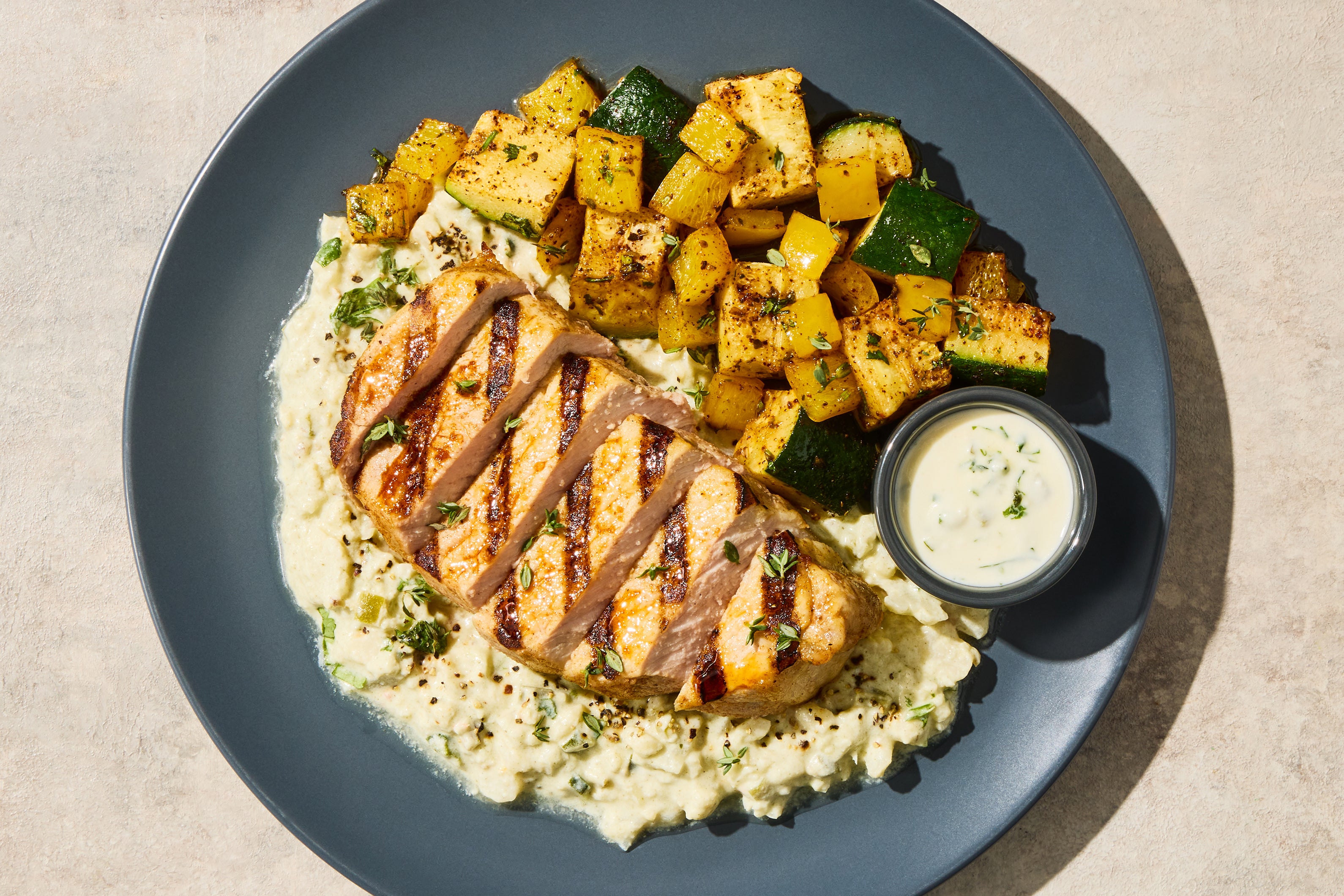 Poblano Cream Pork Chop