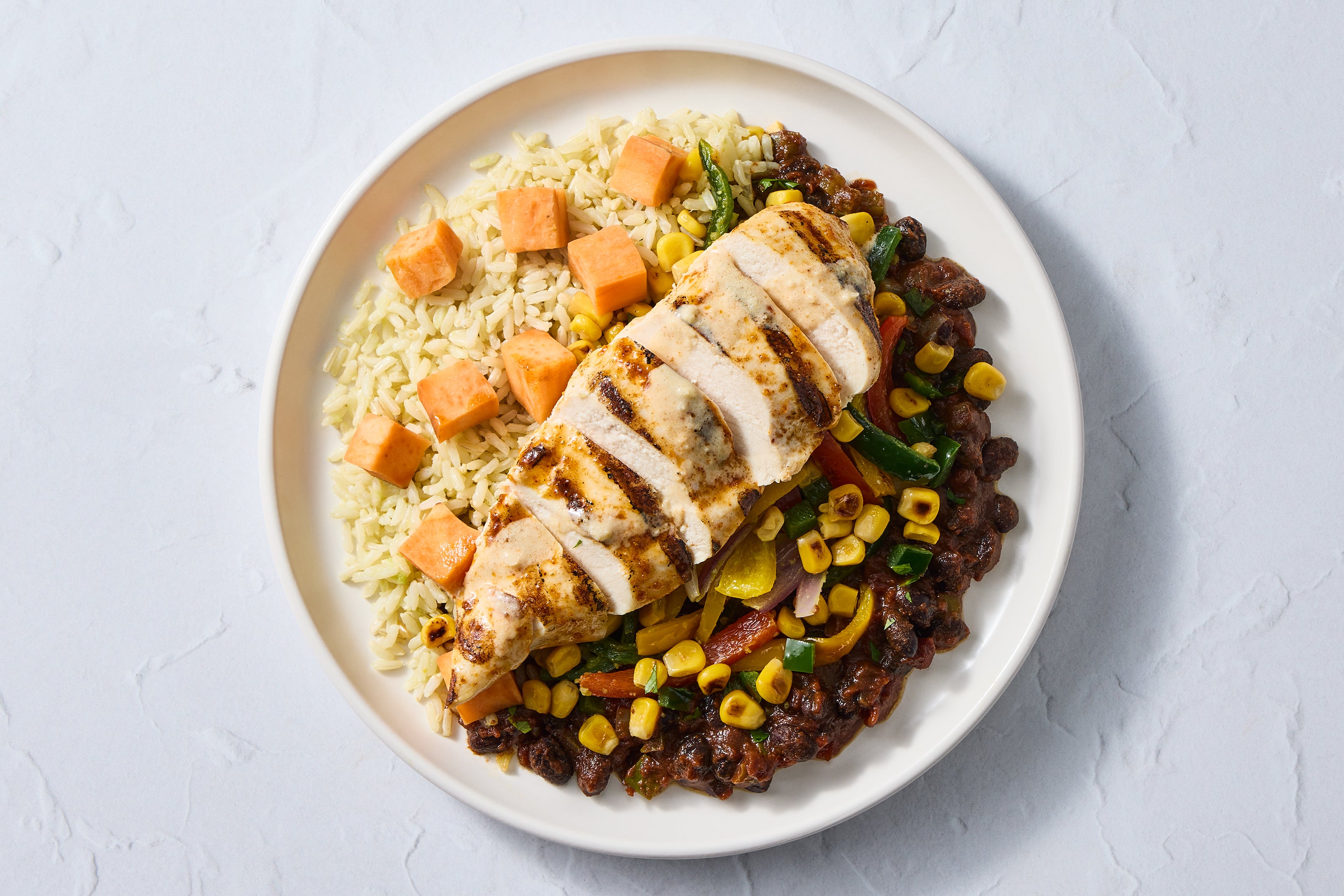Southwest-Style Chicken & Bean Bowl