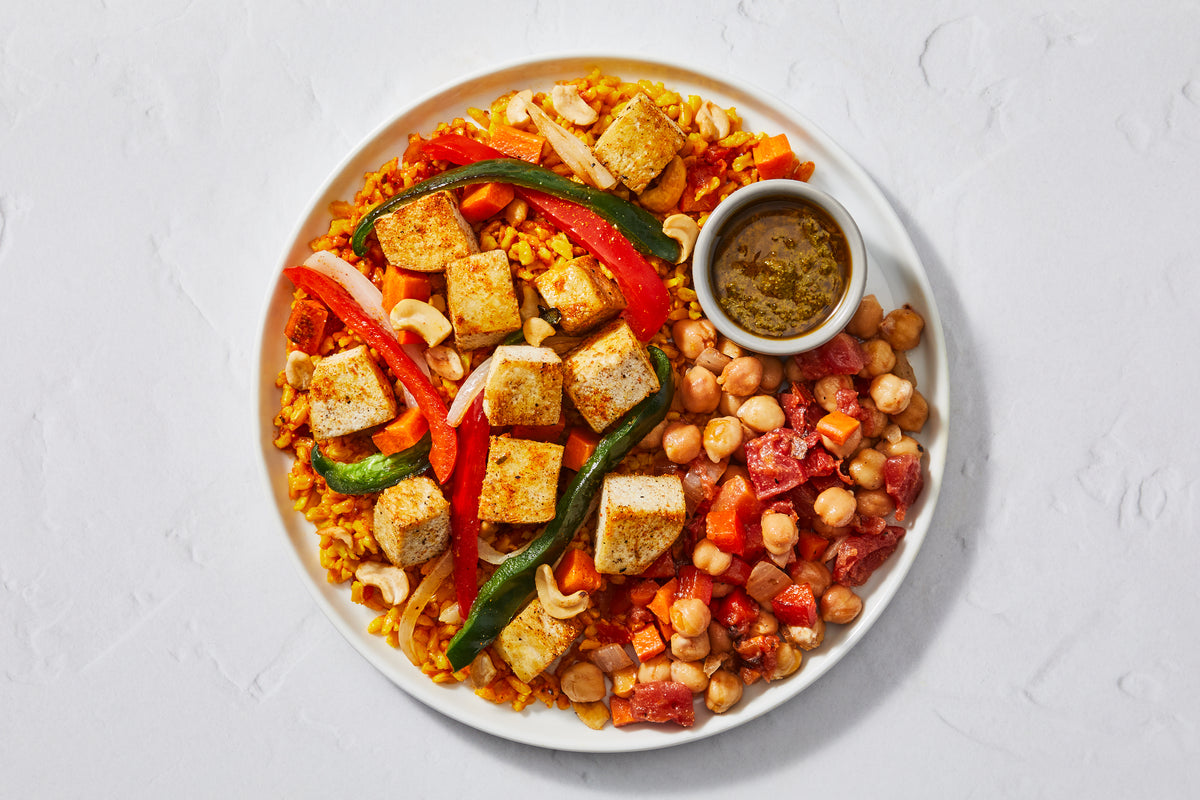 Moroccan-Style Tofu & Chickpeas