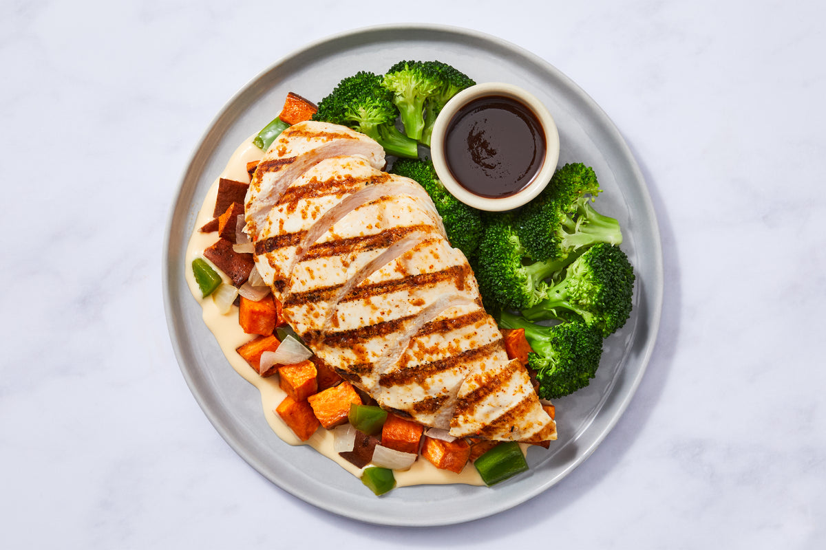 BBQ Chicken & Sweet Potato Hash