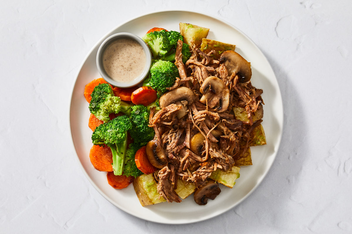 Shredded Beef & Mushroom Gravy