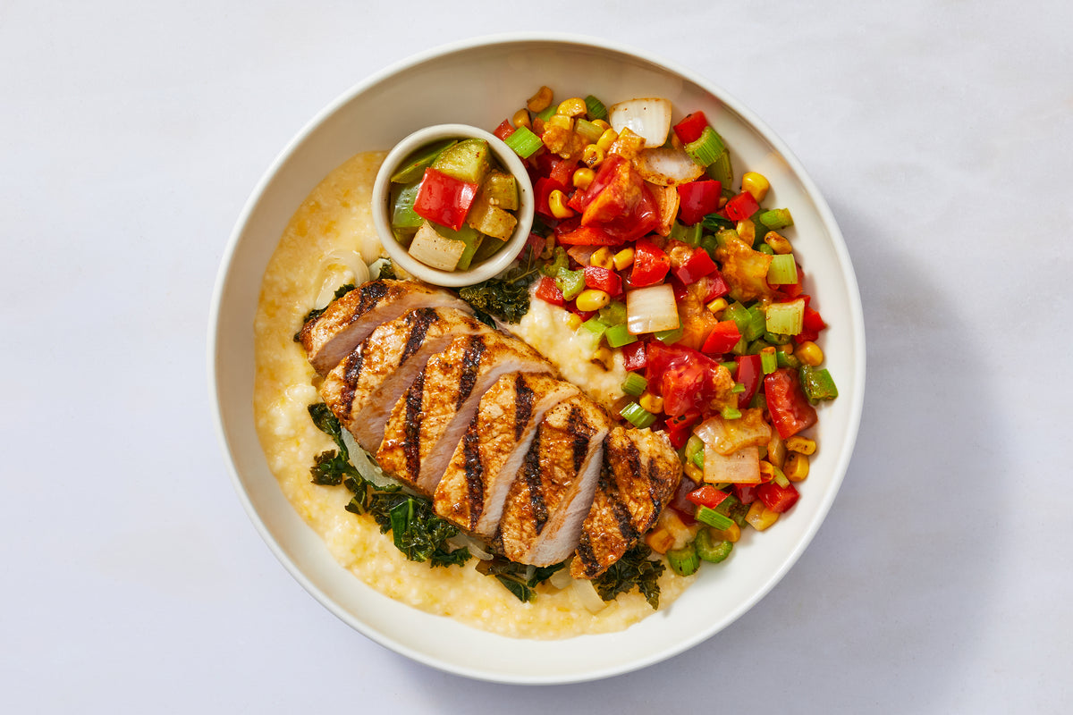 Charleston-Style Pork Chop & Grits