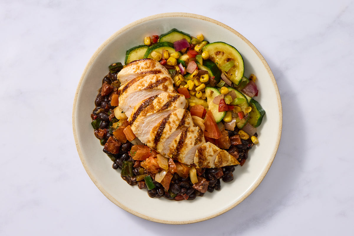 Smoky Chicken & Stewed Black Beans