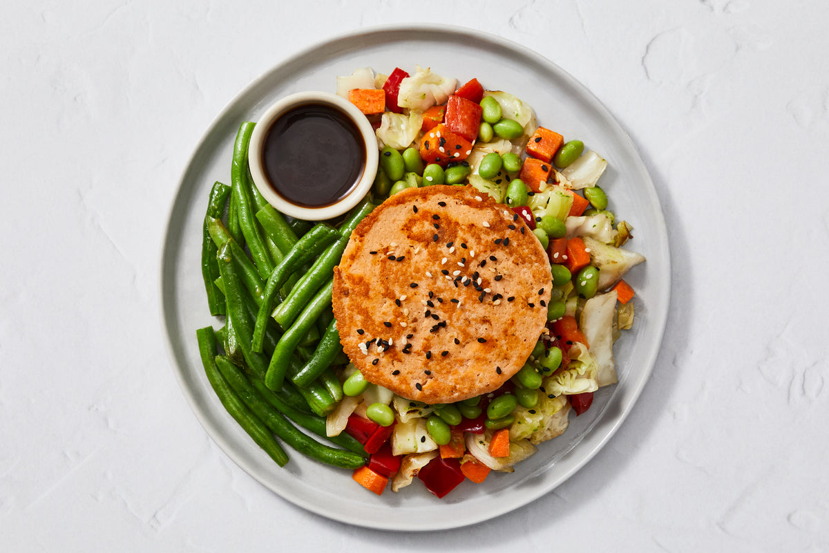 Ginger Teriyaki Salmon Burger