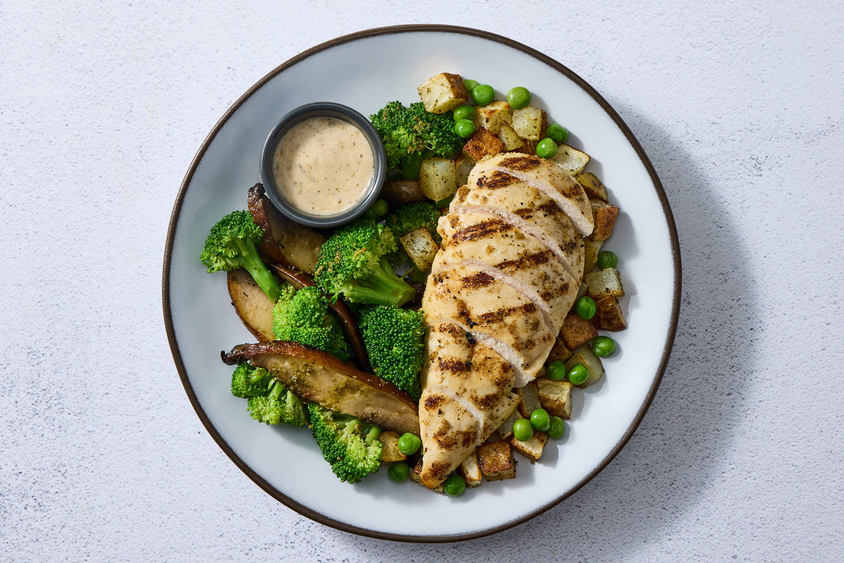White Wine Garlic Jus Chicken