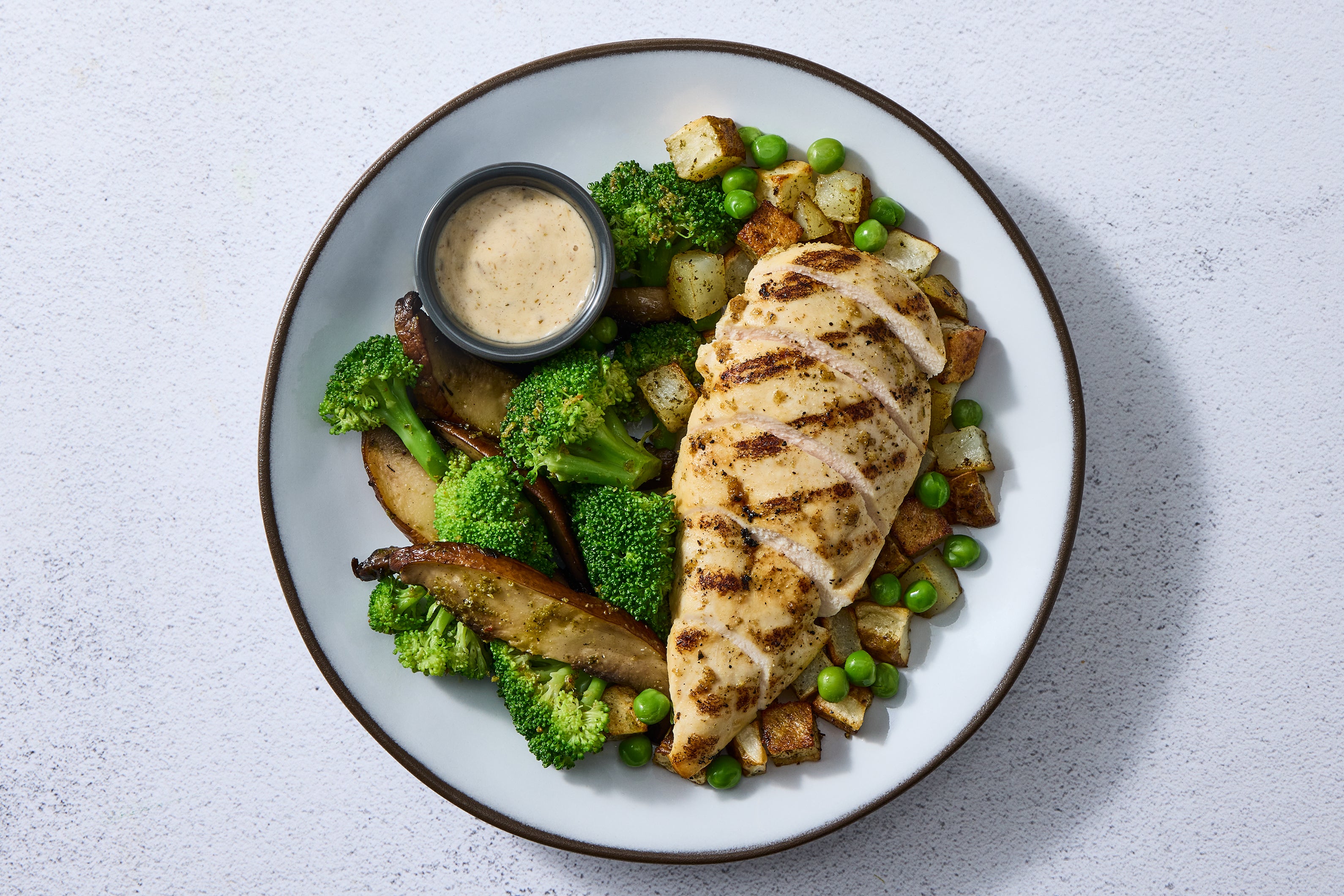 White Wine Garlic Jus Chicken