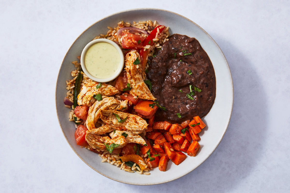 Shredded Chicken Fajita Bowl