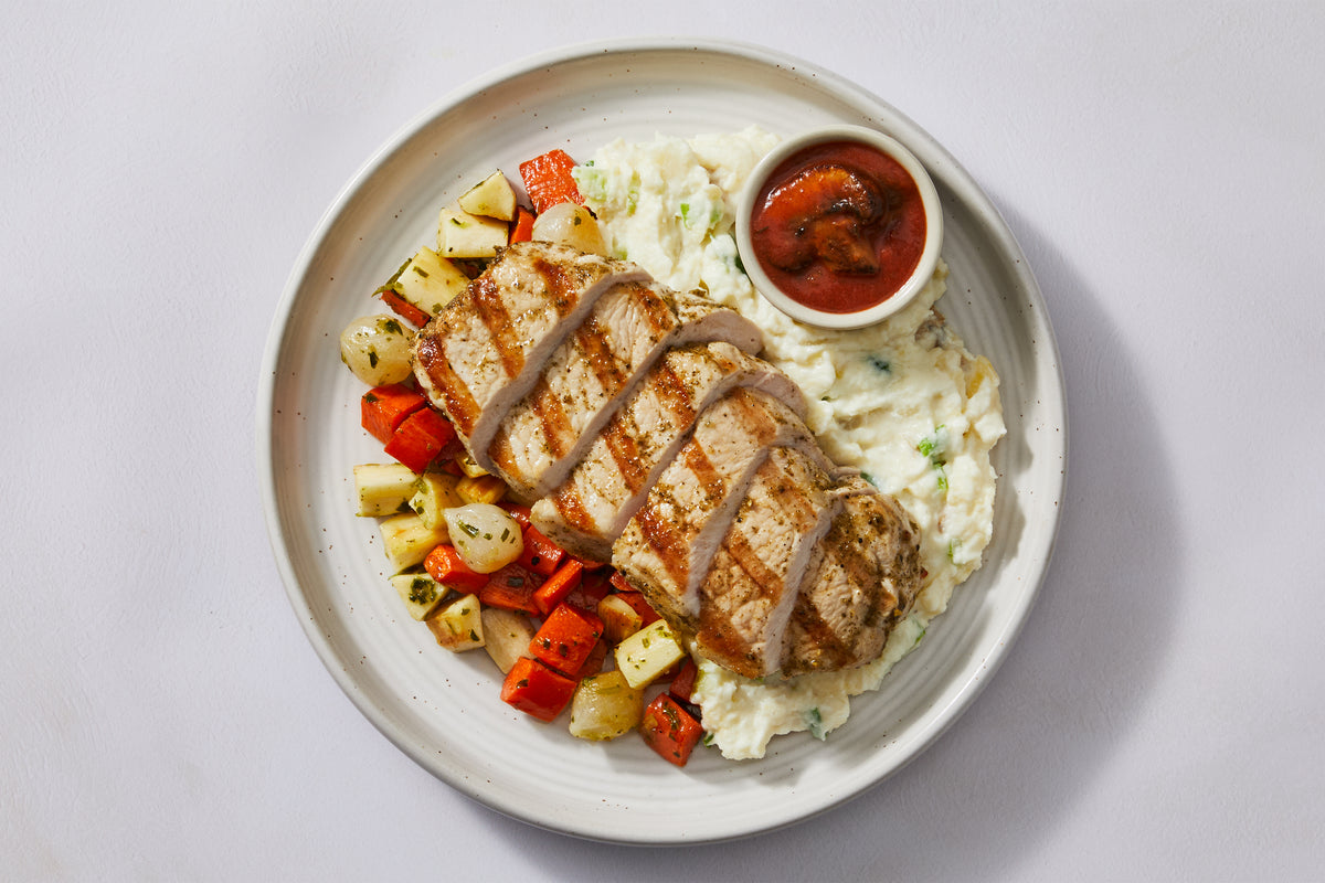 French-Style Chasseur Pork Chop