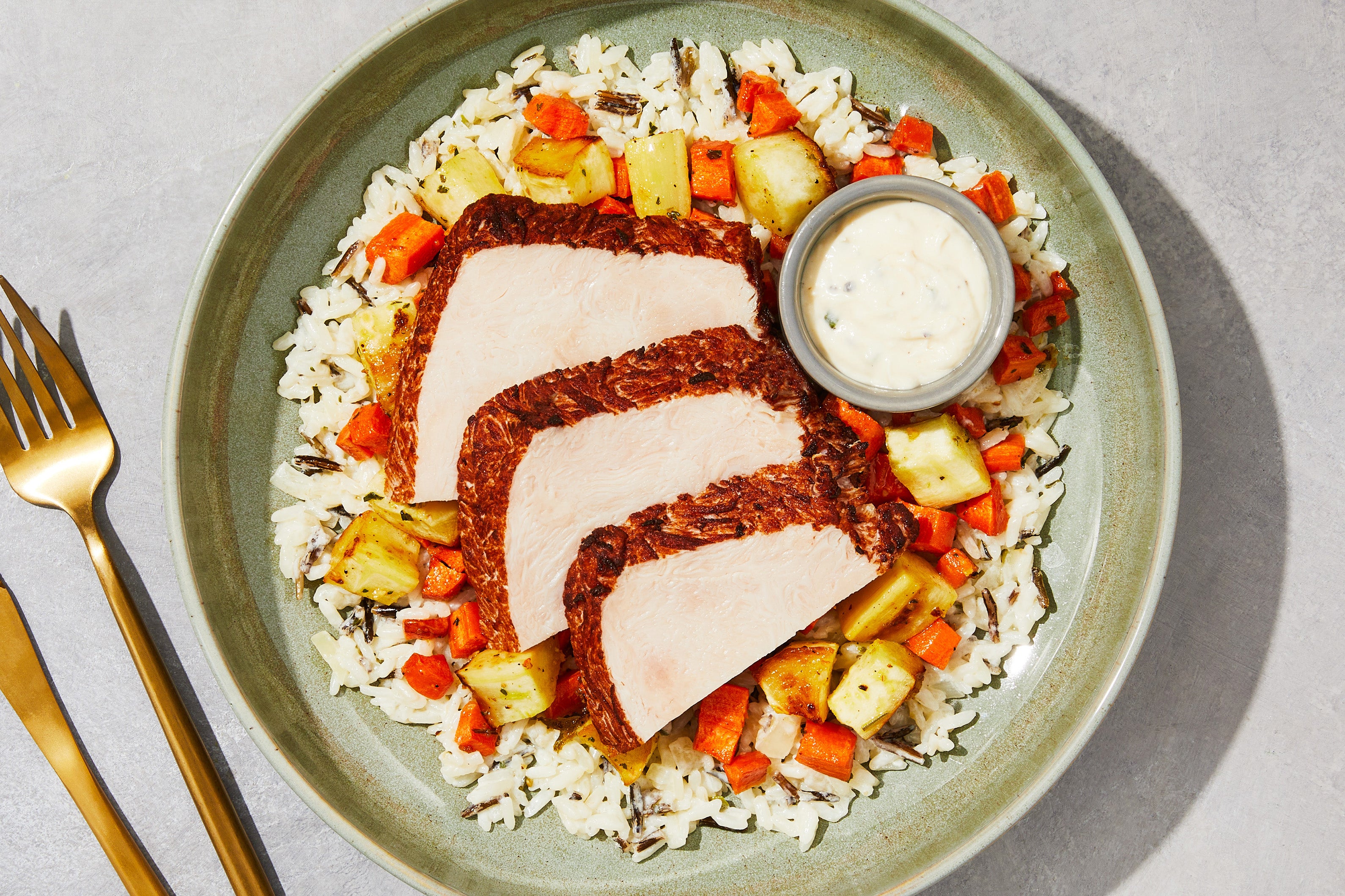 Carved Turkey & Gournay Wild Rice