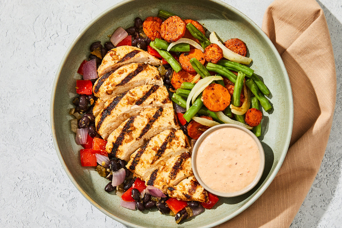 Smoky Chicken & Hatch Chile Black Beans