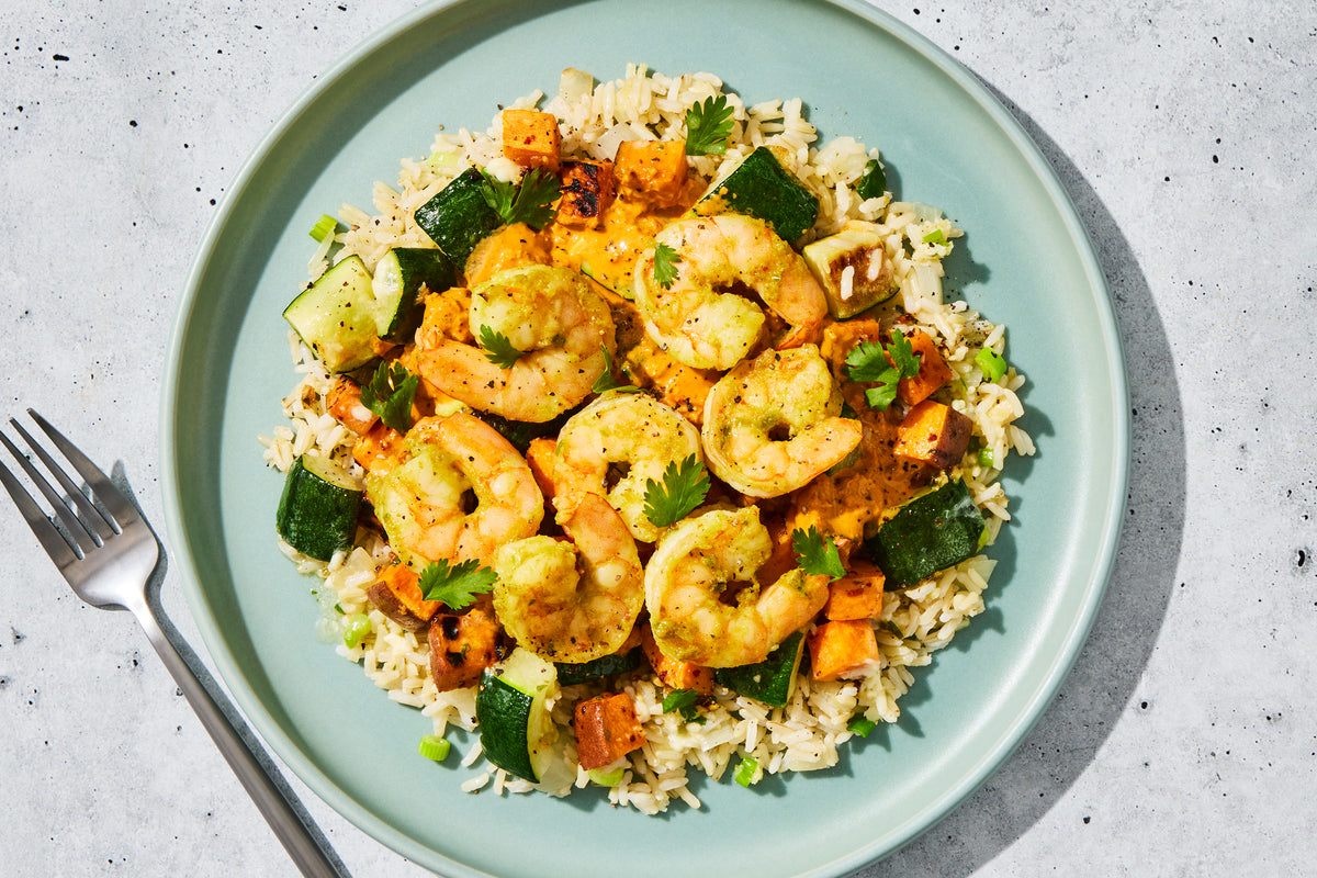 Thai Curry Shrimp & Rice