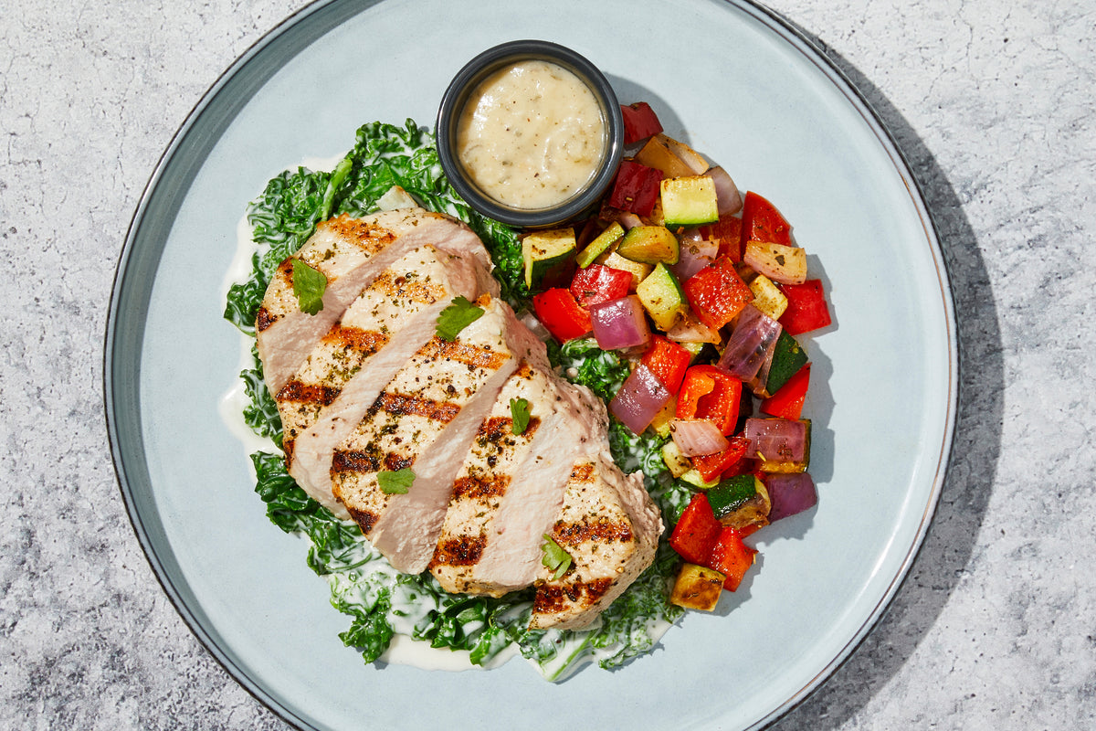 Garlic Cream Pork Chop