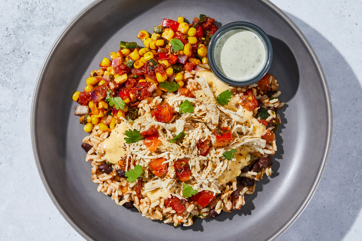 Shredded Chicken Taco Bowl
