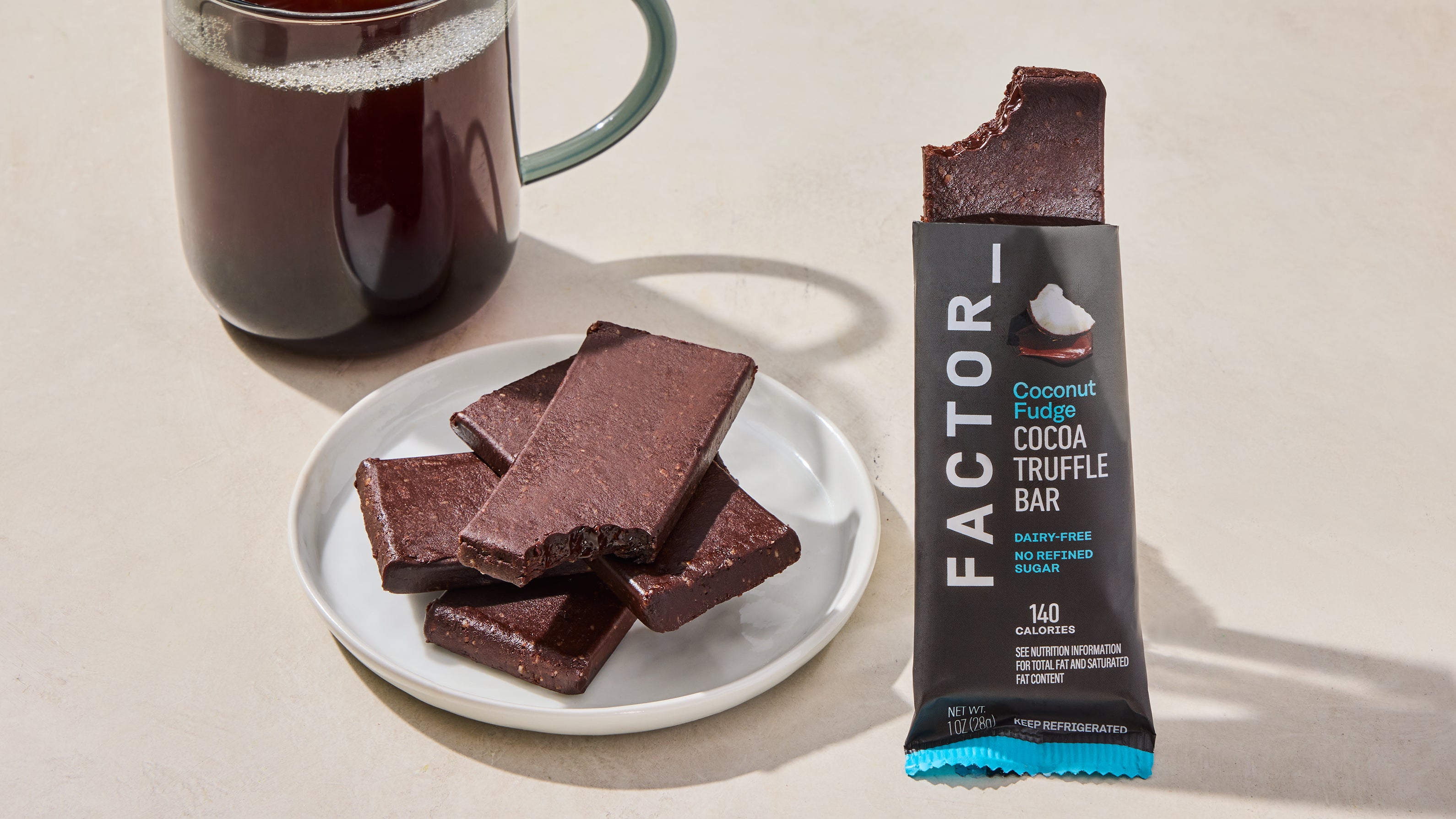 Cocoa Truffle Bars - Coconut Fudge